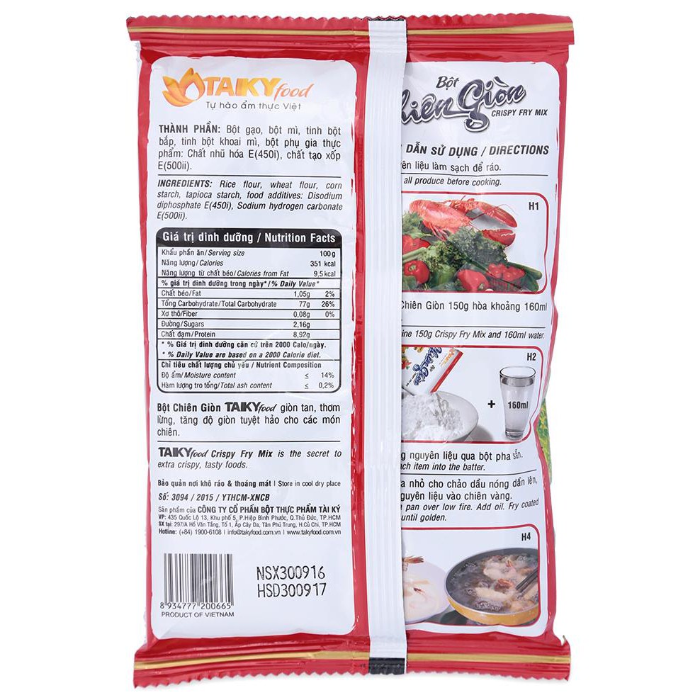 Bột Chiên Giòn Tài Ký gói 150gram