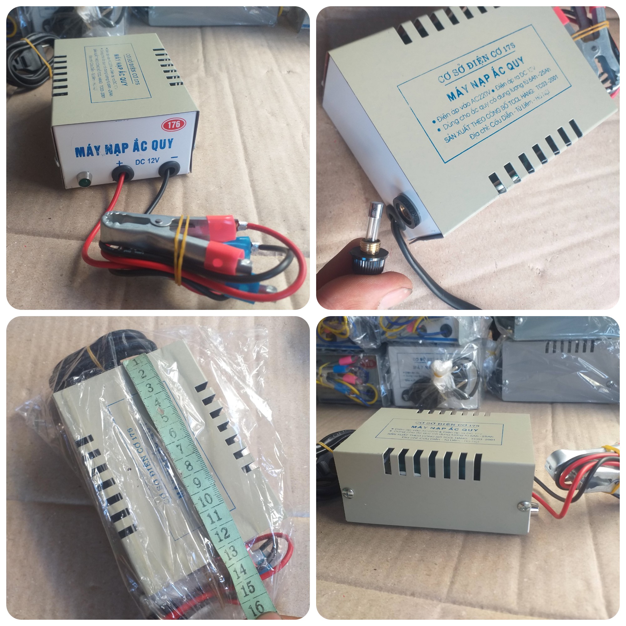 Bộ sạc bình Acquy hoặc pin 12V ( nguồn 1 - 25A)