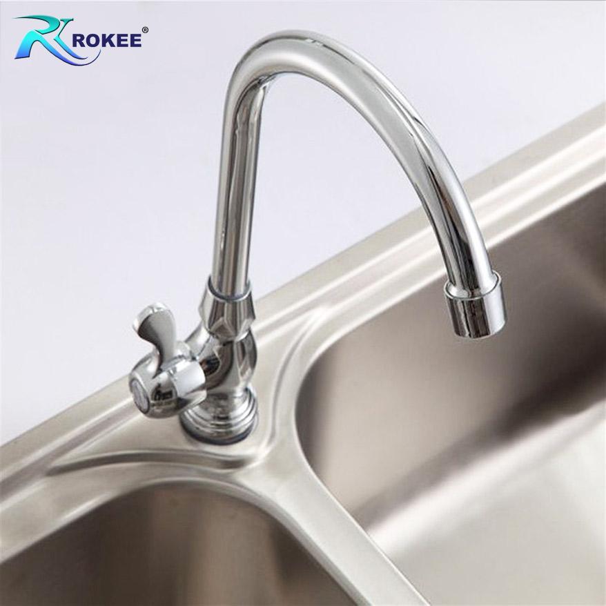 Vòi nước rửa chén lạnh Rokee - DL190S (Trắng bạc)