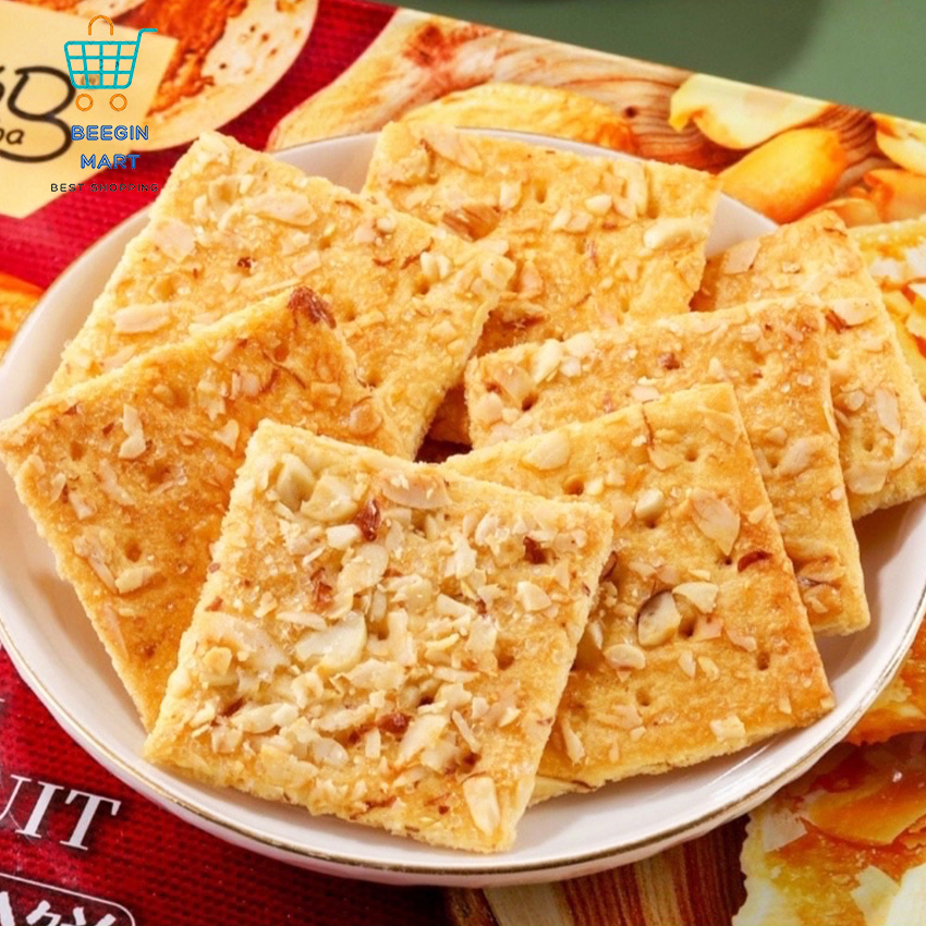 Bánh quy hạnh nhân ăn kiêng mamama 256g - beegin mart