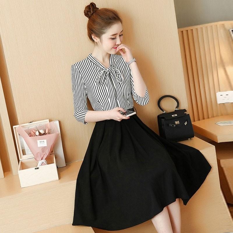 Đầm Xòe Công Sở MIA T-D0MIA2 (Đen)