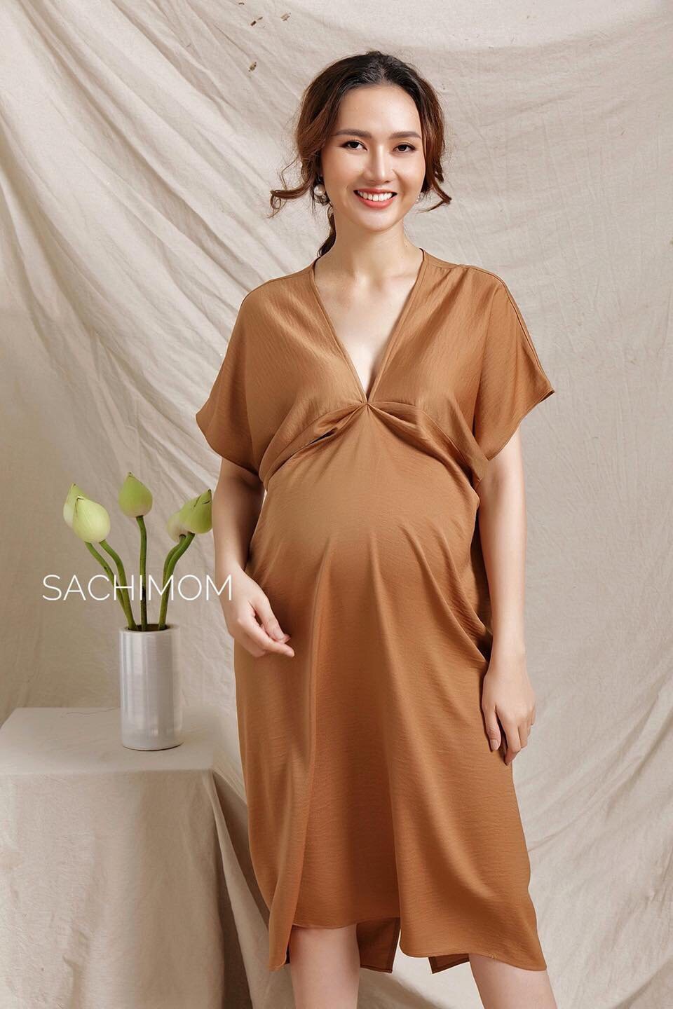 Đầm Bầu SACHIMOM - Váy Lụa Bầu LILY DRESS