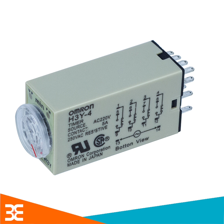 Relay Thời Gian Timer Omron H3Y-4 14P 220V-10M/30M/60M