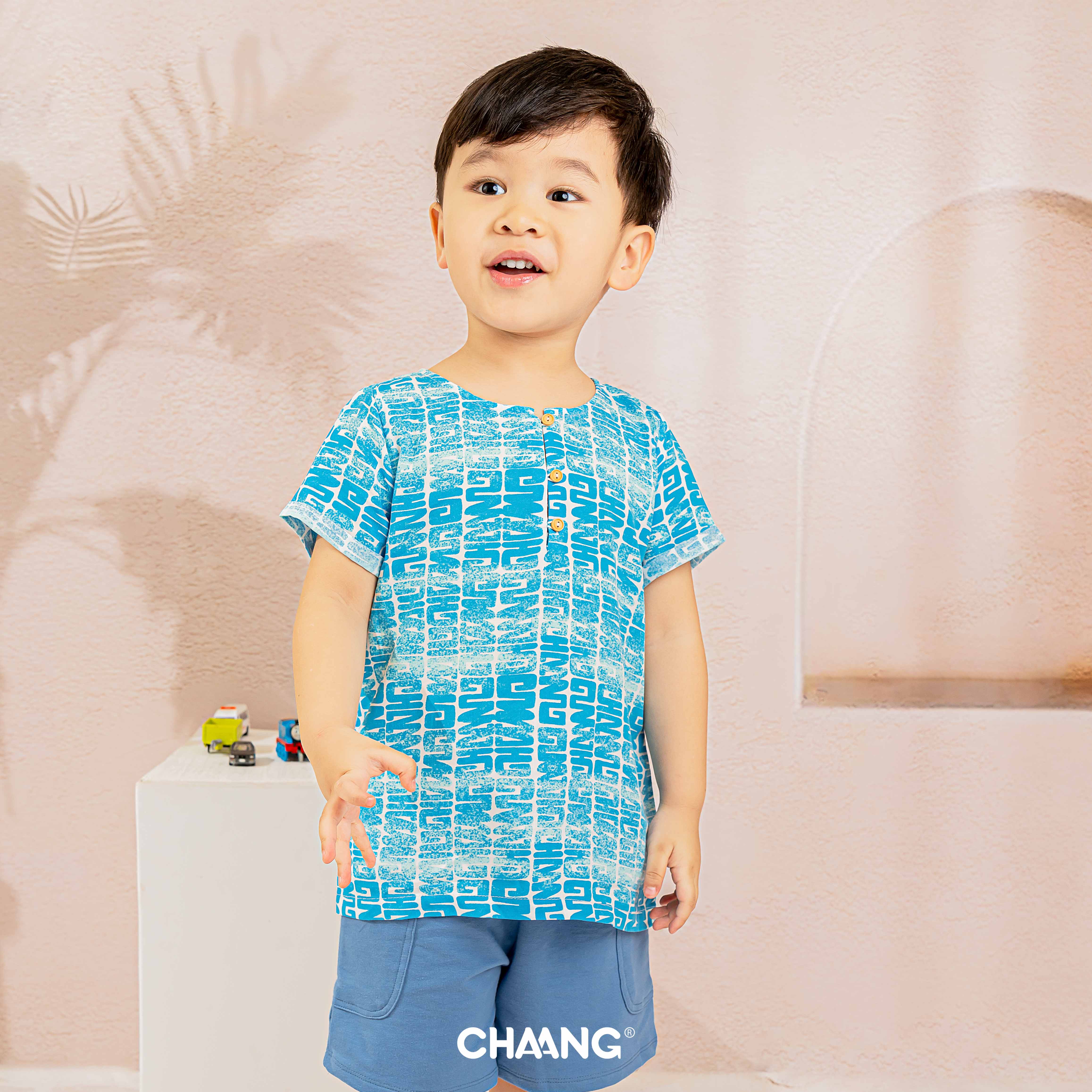 [CHAANG] Quần short túi hông Pool xanh navy