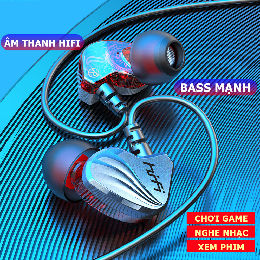 Tai nghe có dây nhét tai gaming chống ồn tốt âm thanh khủng chơi game ngon- S2000