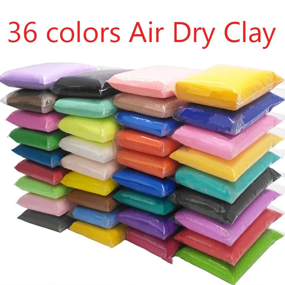 XAVIE Thủ công Chống căng thẳng Đất sét mềm Đầy màu sắc Đất sét polymer Đồ chơi 5D Slimes siêu nhẹ Đất nặn 36 màu sắc Slimes Nhựa khô trong không khí