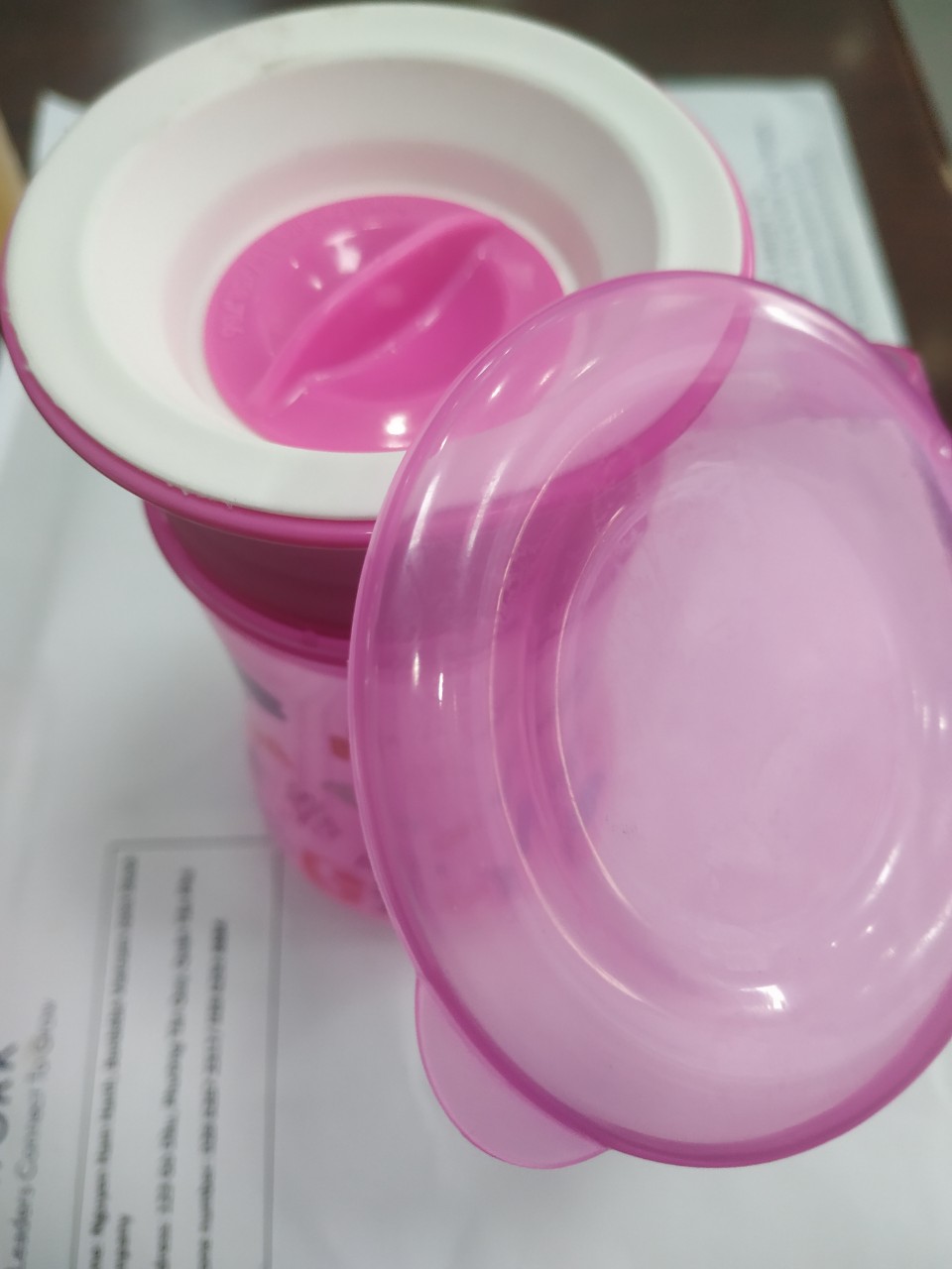 [HCM]Cốc tập uống nước 360 độ Upass 250ml