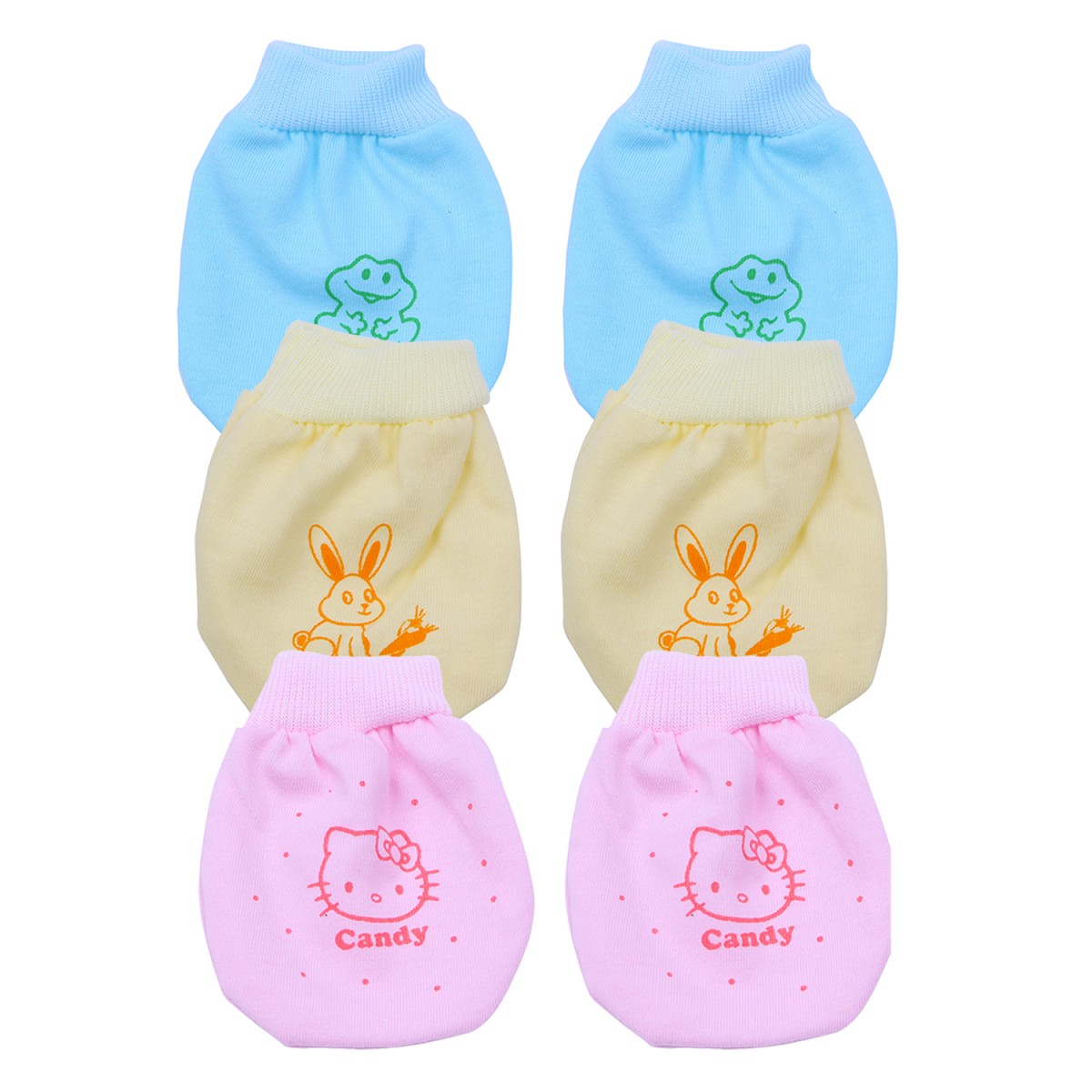 Set 02 Bộ Bao tay chân Mintuu CAO CẤP cổ bo, màu trắng cho bé sơ sinh