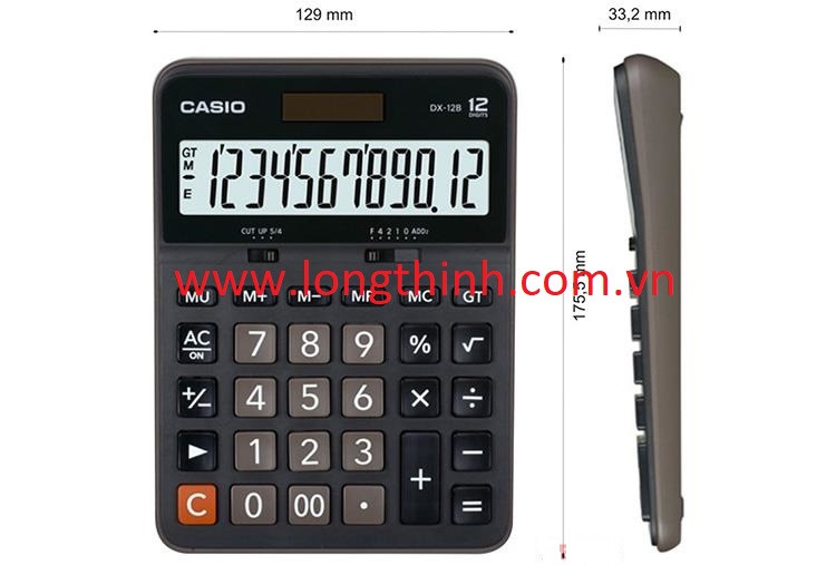 [HCM]Máy tính Casio 12 số DX-12B (màn hình rộng)