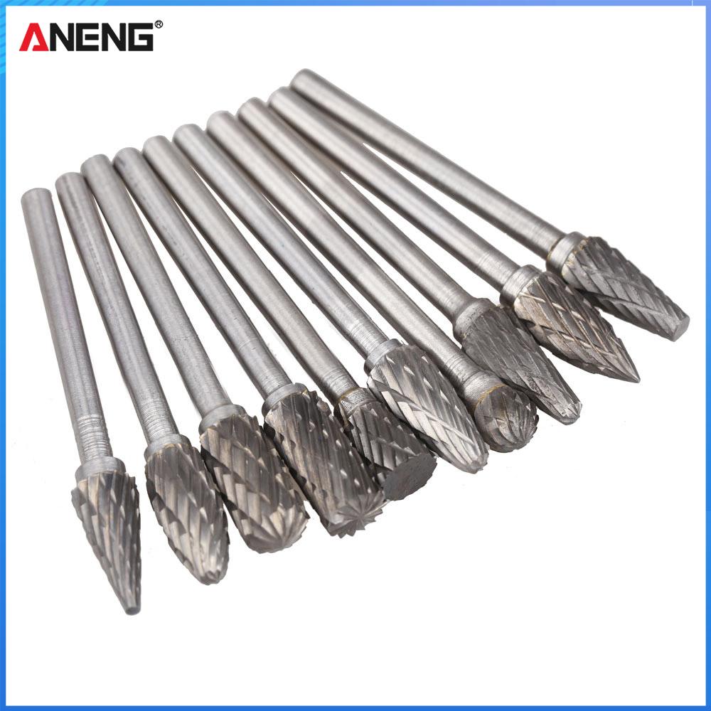 10X Solid Carbide Carbide Burrs for Rotary Drill Die Grinder Carving Bit