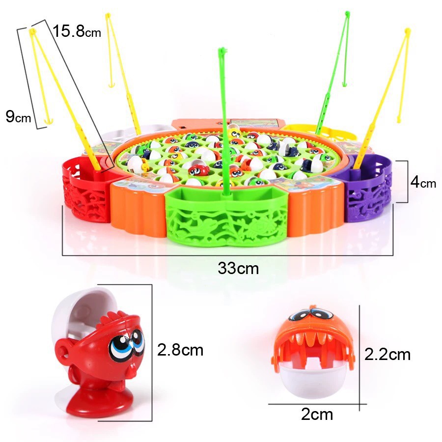 Đồ chơi câu cá cho bé loại lớn 45 con (Video Thật)