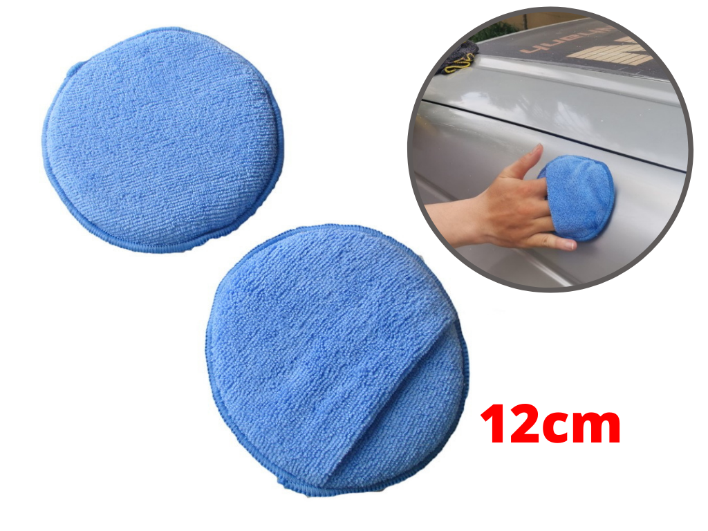 [HCM]Mút Bọt Biển Bọc Sợi Microfiber Có Quai Thoa Wax Chăm Sóc Xe