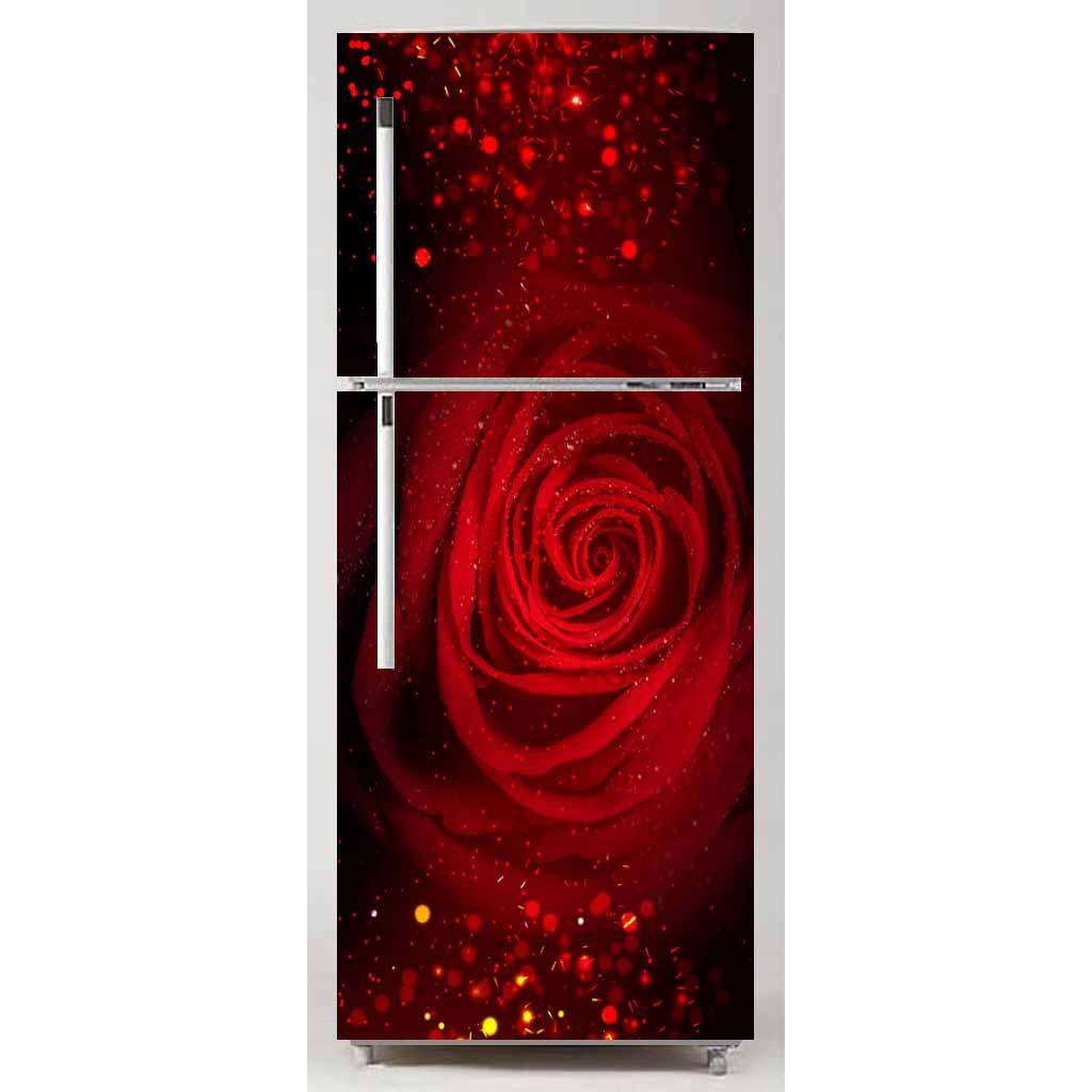 [HCM]DECAL DÁN TỦ LẠNH HOA HỒNG ĐỎ