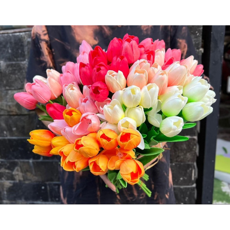 HOA TULIP cao su non mini