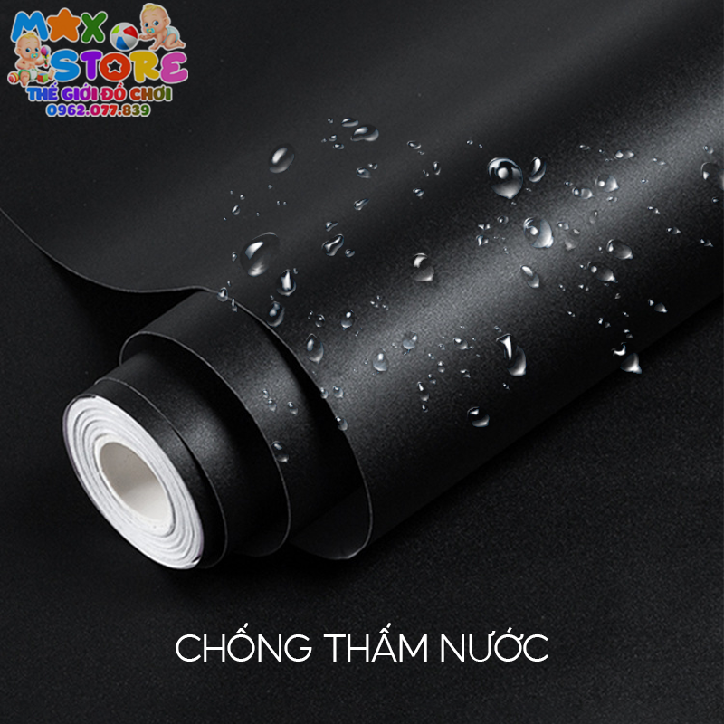 Decal Đen Nhám, Decan Sần Giấy Dán Màu Đen, Dán Bàn, Tủ