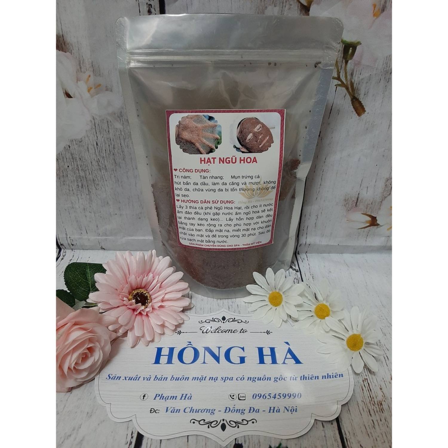 Hạt ngũ hoa, hạt đình lịch handmade