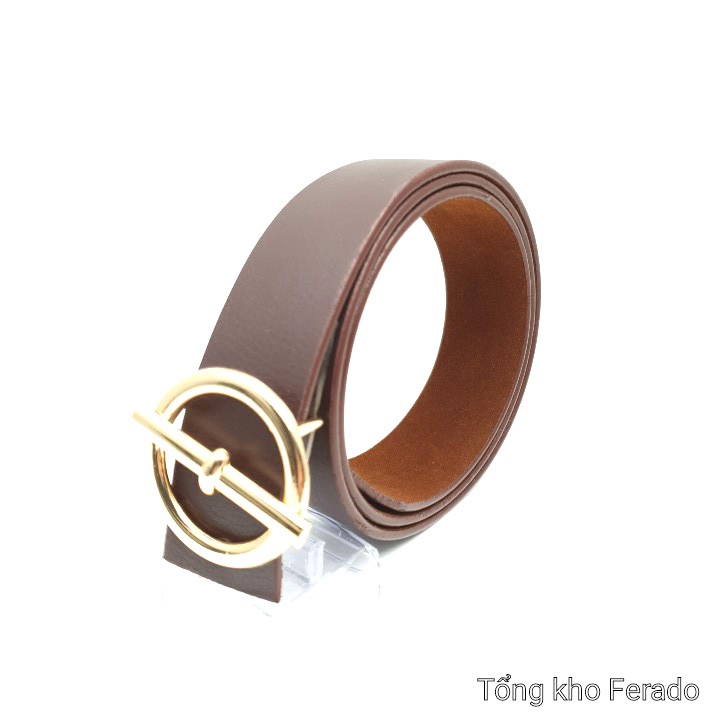 Dây thắt lưng nam khóa cài tròn thời trang