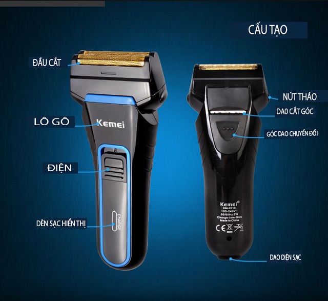 Máy Cạo Râu Nào  Tốt, Lưỡi Dao Cạo Râu gilletter, Máy cạo râu sạc pin,  Máy Cạo Râu Chaobo Cao Cấp - Thiết Kế Thông Minh 03 Lưỡi Kép Cạo Nhanh Chóng, Êm Dịu, Sạch Gọn. Nhập Khẩu và Phân Phối tại SHN