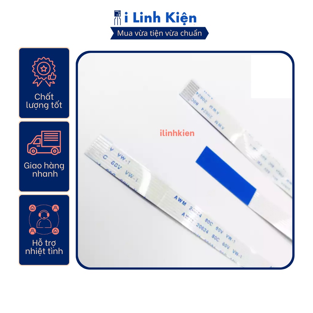 Cáp FFC 16P thuận 0.5mm dài 20cm