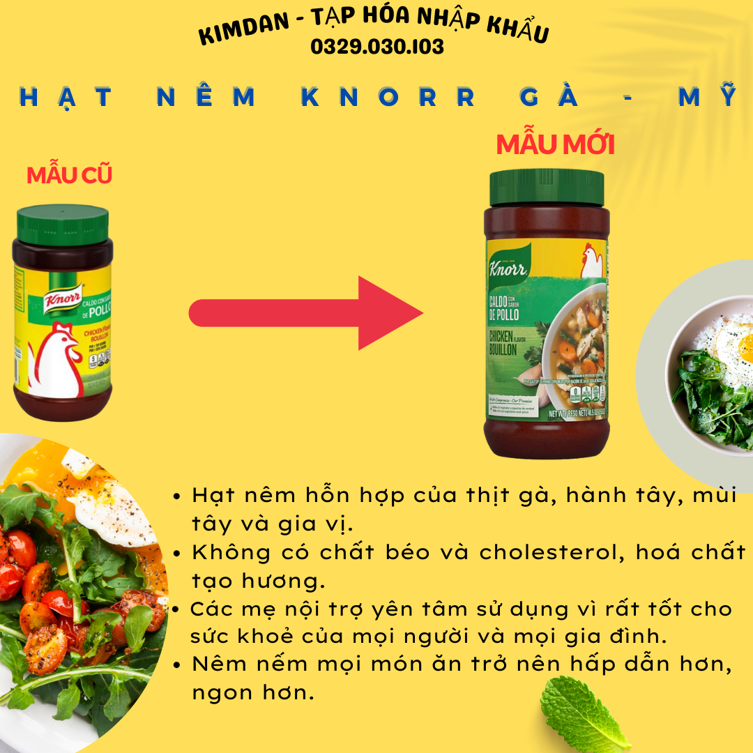 BỘT NÊM GÀ KNORR MỸ 1.14KG