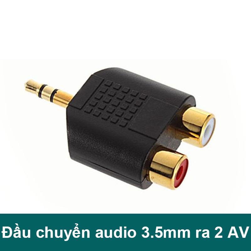 Jack chuyển 3.5mm ra 2 Jack hoa sen cái