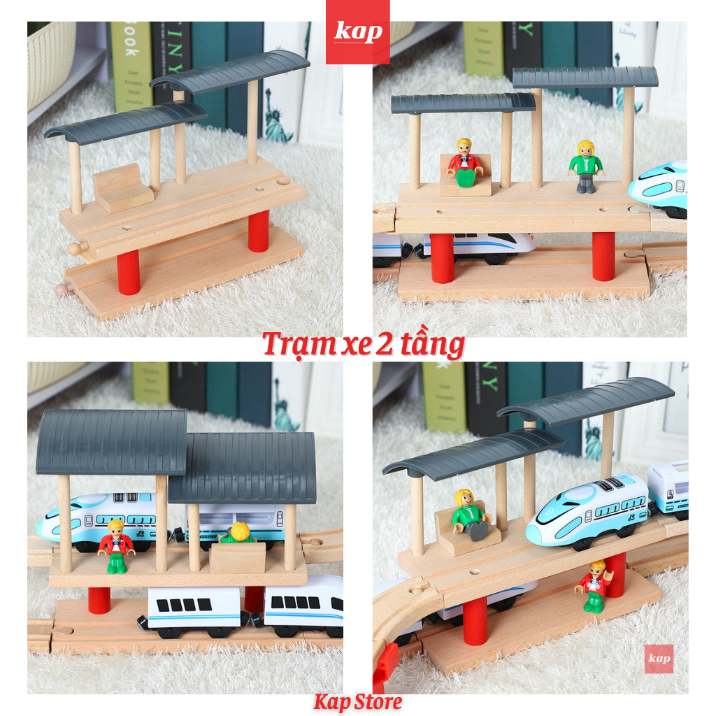 [HCM]Cầu vượt 2 tầng - Chi tiết mở rộng đường ray xe lửa gỗ