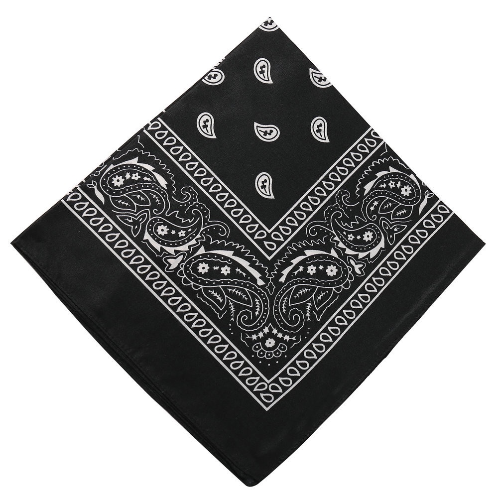 Khăn bandana hiphop turban nam nữ màu đen iLita