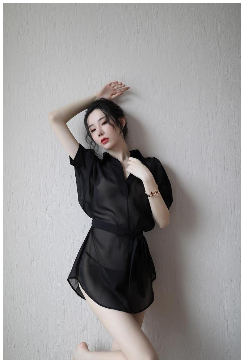 Đầm Ngủ Thun Kiểu Áo Sơ Mi Tay Lửng CDAN73