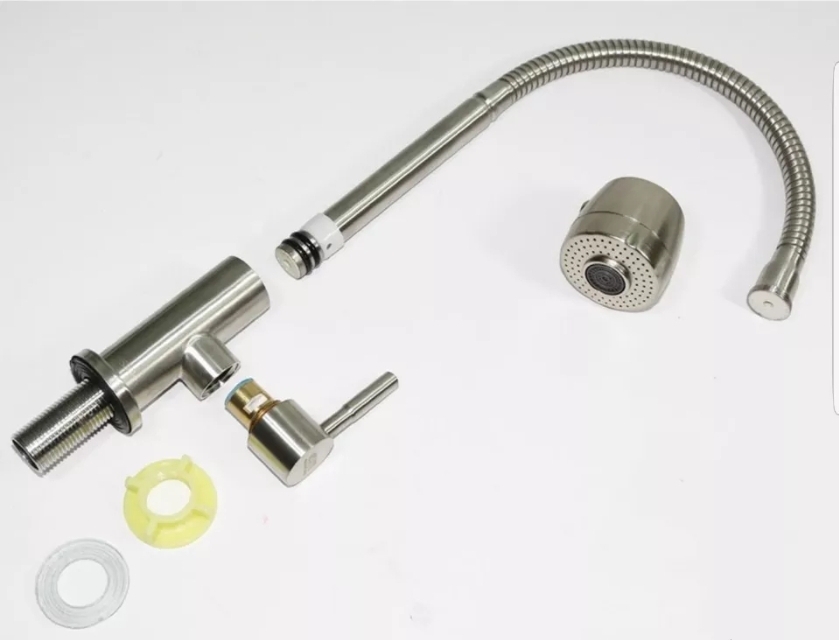 [HCM]Vòi rửa chén lạnh inox SUS 304 cần lò xo