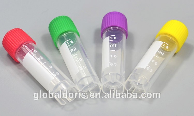 Ống cryo 1,8 ml (nắp cam) 100 cái