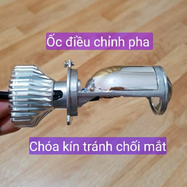 Bi cầu mini Led Napak  H4 cốt đổi 3 màu