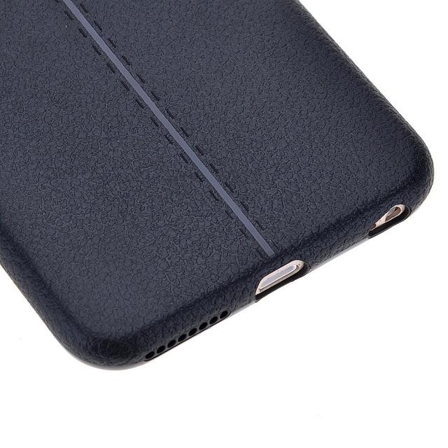 Ốp lưng dẻo giả da Auto Forcus dành cho Iphone 6Plus/6S Plus (Màu đen)
