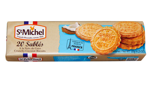 Bánh qui bơ dừa St Michel Sablés 120g