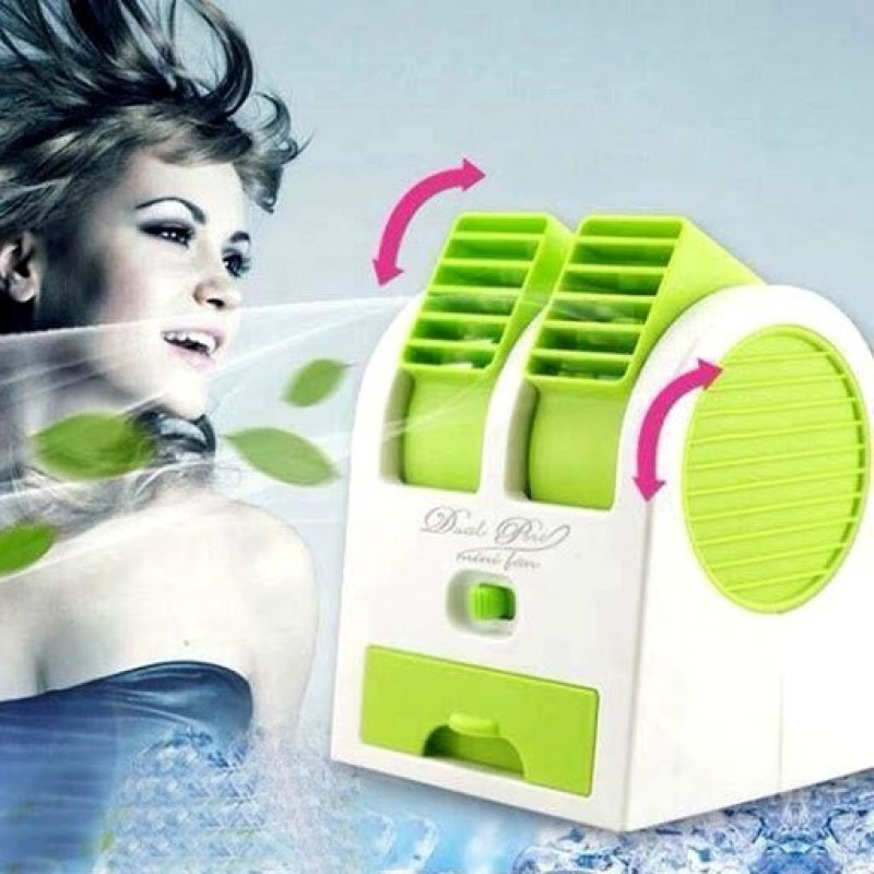 Quạt Điều Hòa Mini 2 Cửa dodiengiare 3 Chức Năng (Mát, Lạnh, Thơm) - Quạt hơi nước mini có khay chứa đá 2 cửa để bàn, quạt điều hòa mini để bàn