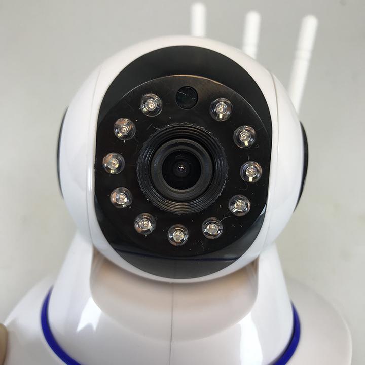 [Tặng kèm thẻ nhớ sandisk 16gb chuẩn bảo hành 5 năm] Camera yoosee 3 râu - Camera wifi yoosee - Camera ip wifi yoosee 3 râu 11 led full HD 1080p quay 360 độ hồng ngoại báo động chống trộm ban đêm