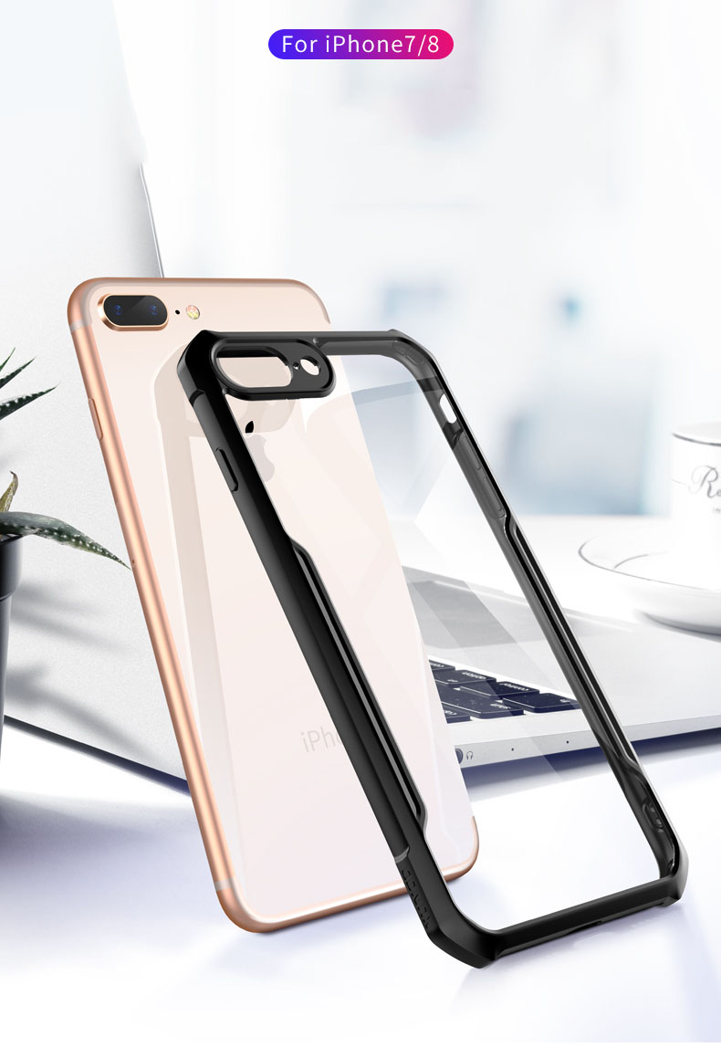 Ốp lưng Xundd cho iPhone 7plus / 8 plus / X / XS / XR / XS Max / 11 / 11 Pro / 11 Pro Max chông sốc trong suốt