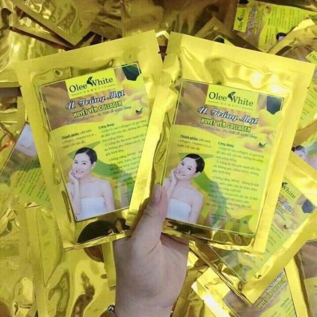 Ủ trắng mặt huyết yến collagen Olee White