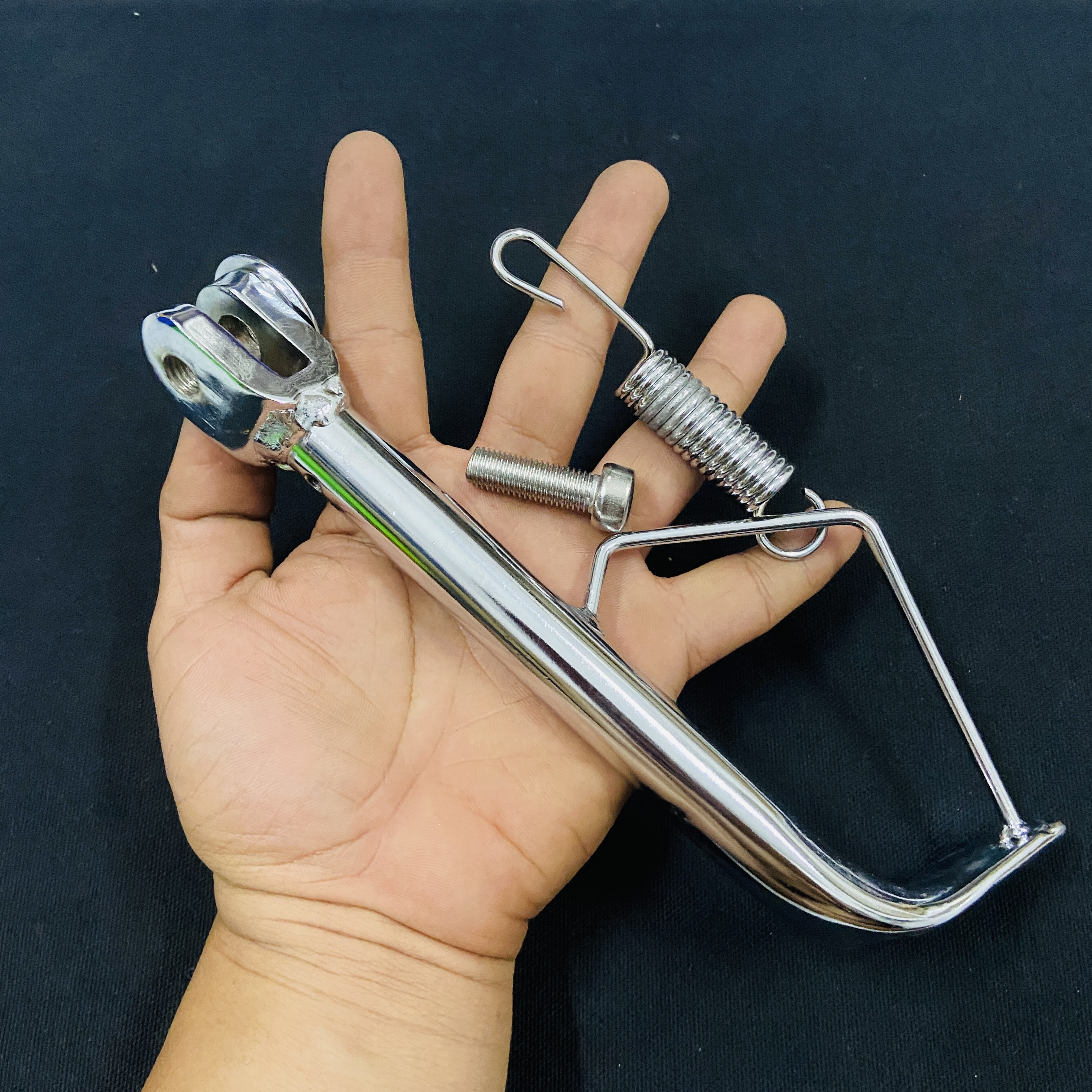 [KÈM LÒ XO] CHÂN CHỐNG INOX KHÔNG RỈ SÉT TRANG TRÍ XE AIRBLADE 2020 CAO CẤP (MÀU BẠC)