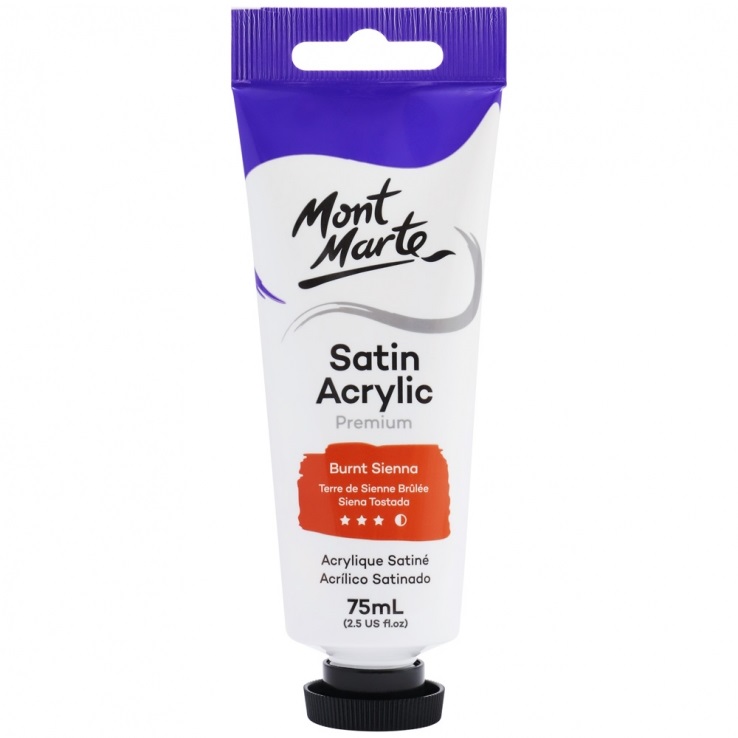 P2 - MÀU ACRYLIC CAO CẤP MONT MARTE SATIN TUÝP 75 ML - MONT MARTE PREMIUM SATIN ACRYLIC 75 ML (VẼ TRÊN TƯỜNG, GỖ, VẢI...)