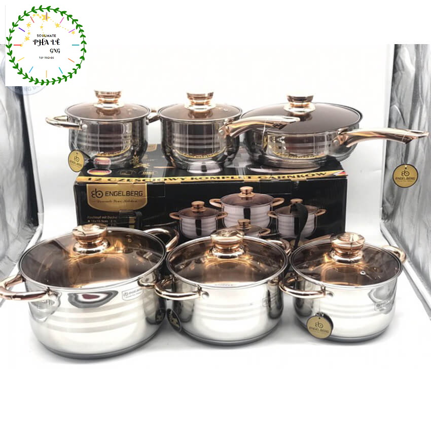 BỘ NỒI 6 MÓN VUNG KÍNH ANGELBERG