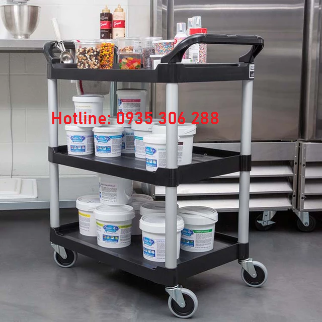 XE ĐẨY THỨC ĂN 3 TẦNG NHÀ HÀNG