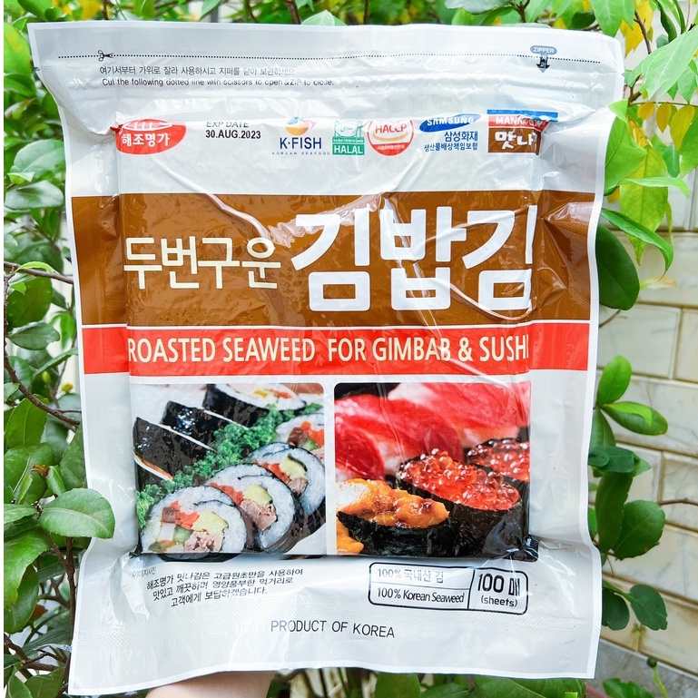 LÁ RONG BIỂN CUỘN CƠM 100 LÁ