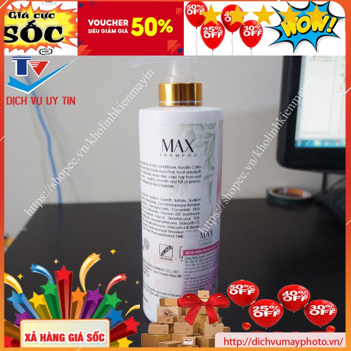 Pair of genuine fragrant MAX brand shampoo and conditioner with INECO quality assurance