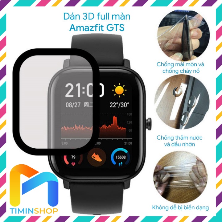 Dán cường lực amazfit gts 4/ 3/ 2/ 2e/ 2 mini/ 4 mini/ bip u/ bip 3/ bip 3 pro/ bip 5/ active - cường lực dẻo full màn