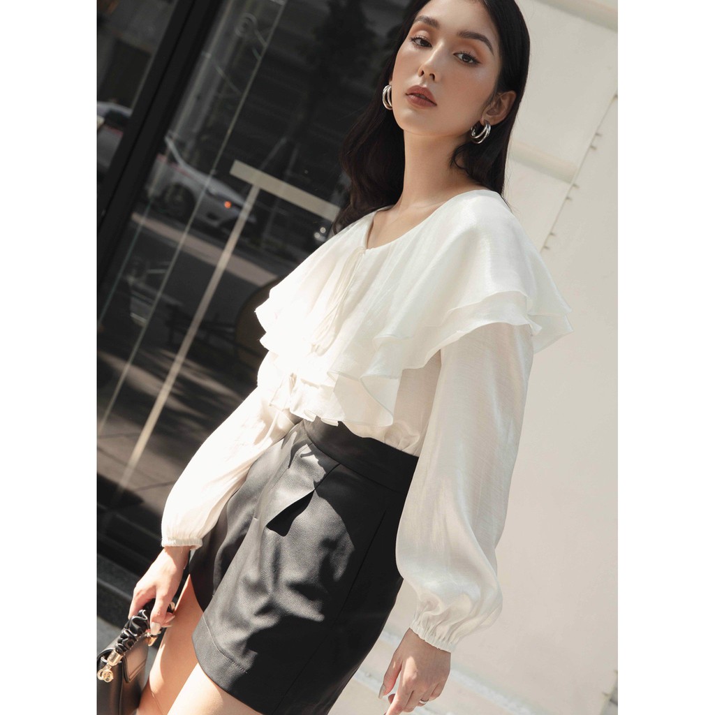 DOTTIE PREMIUM - Áo Top With Elastic Trims T0117