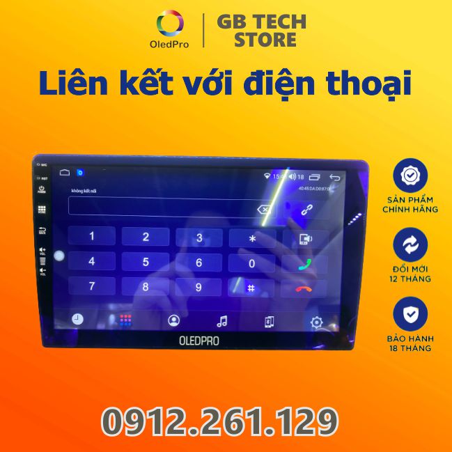 Màn Hình Android OLED PRO A3 New ram 2gb-rom 32gb chips 4 nhan manh mẽ