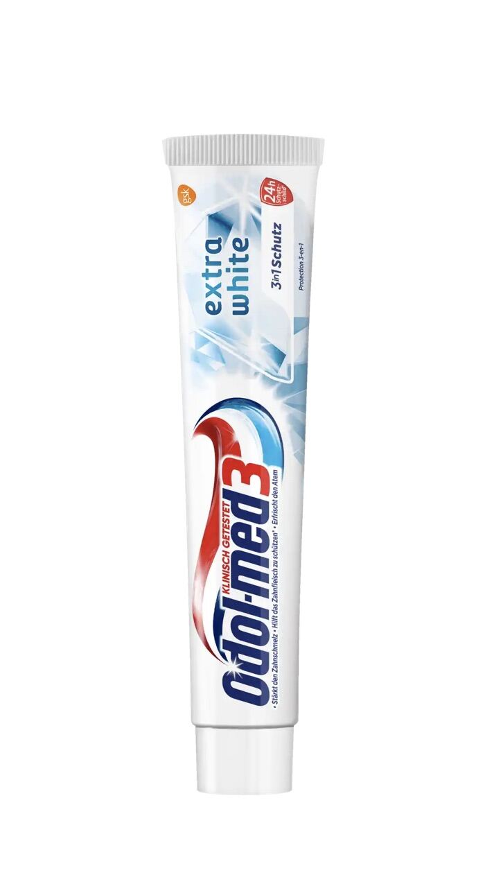 Kem đánh răng ODOL-MED 3 extra white - 75ml,125ml - Hàng nội địa Đức