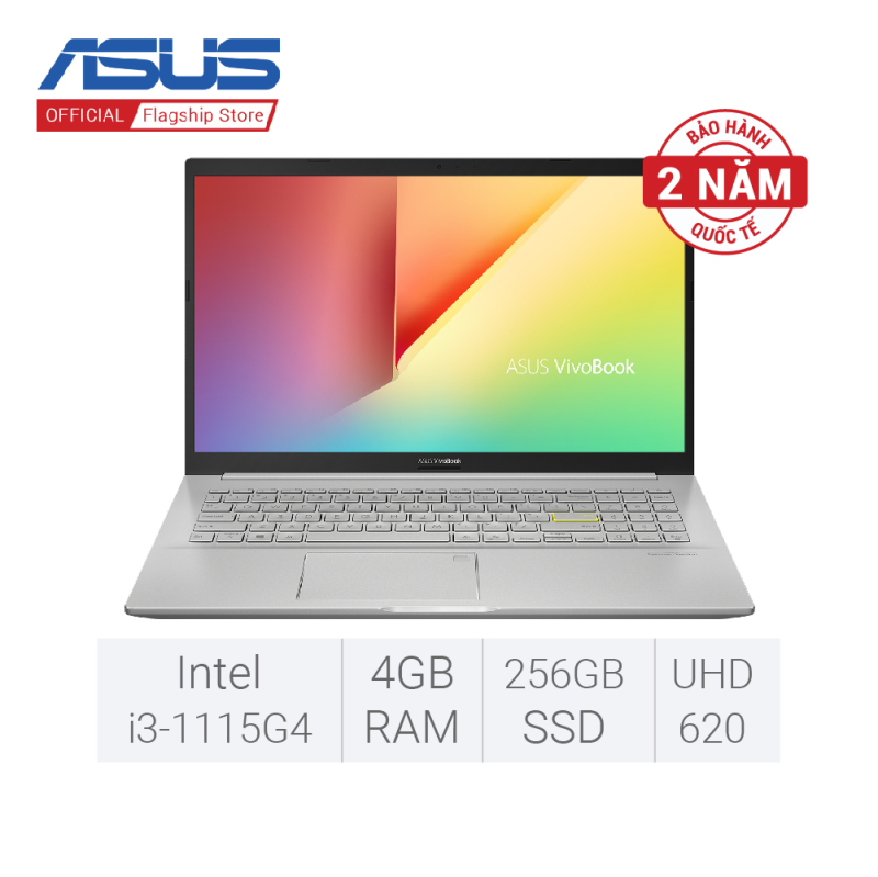 Laptop ASUS VivoBook 14 A415EA-EB358T  i3-1115G4  4GB DDR4  256GB SSD  Intel® UHD Graphics  14 inch FHD  Windows 10