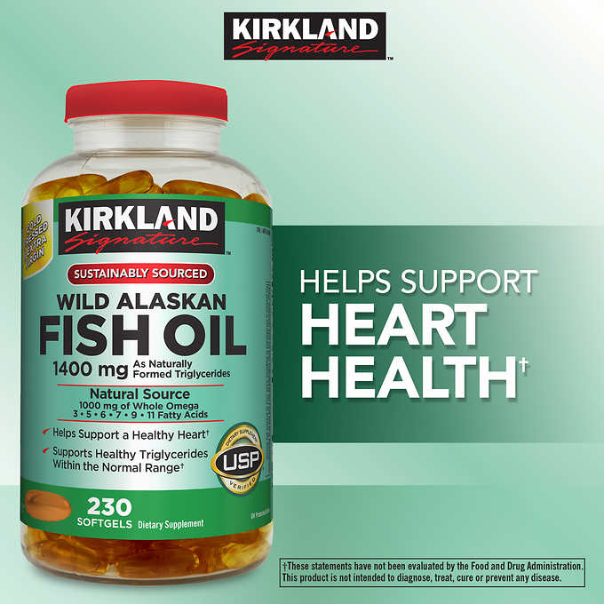 [HCM]Dầu cá Kirkland Signature Wild Alaskan 230v