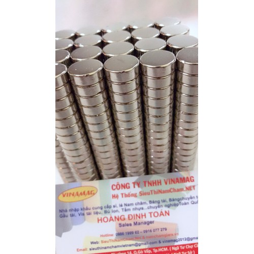 Combo 10 viên Nam châm viên đất hiếm 12x5mm